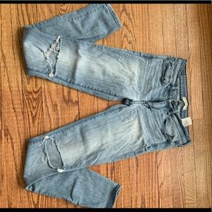 Abercrombie jeans with holes in the knees